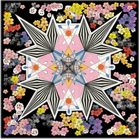 GALISON Obojstranné puzzle Christian Lacroix: Kvetinová galaxia 500 dielikov