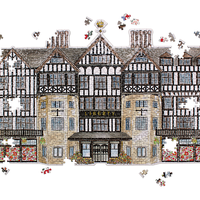 GALISON Obojstranné puzzle 2v1 Liberty London Tudor Building 750 dielikov