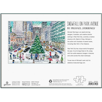 GALISON Puzzle Padajúci sneh na Park Avenue 1000 dielikov