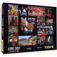 CHRONICLE BOOKS Puzzle Star Trek Cats 1000 dielikov