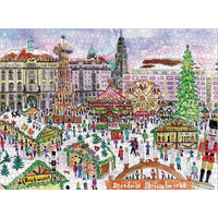 GALISON Puzzle Vianočné trhy v Drážďanoch 1000 dielikov