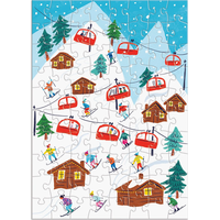 GALISON Puzzle Adventný kalendár: Veselé a trblietavé 12x80 dielikov