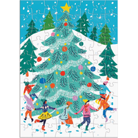 GALISON Puzzle Adventný kalendár: Veselé a trblietavé 12x80 dielikov