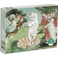 GALISON Puzzle Meowsterpiece: Zrodenie Venuša 1000 dielikov