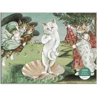 GALISON Puzzle Meowsterpiece: Zrodenie Venuša 1000 dielikov