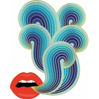 GALISON Tvarové metalické puzzle Jonathan Adler: Pery 750 dielikov