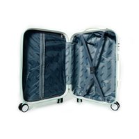 Moderní cestovní kufry DIAMOND - světle šedé