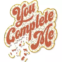 GALISON Tvarové puzzle You Complete Me 100 dielikov
