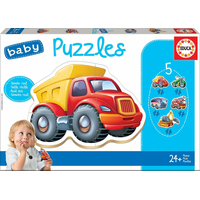 EDUCA Baby puzzle Vozidlá 5v1 (3-5 dielikov)