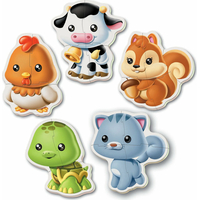 EDUCA Baby puzzle Zvieratká 5v1 (3-5 dielikov)