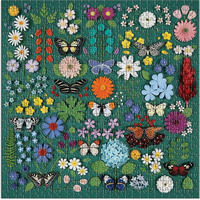 GALISON Štvorcové puzzle Motýlia botanika 500 dielikov