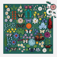 GALISON Štvorcové puzzle Motýlia botanika 500 dielikov
