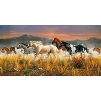 CLEMENTONI Puzzle Divé kone - Hrmiace stádo 13200 dielikov