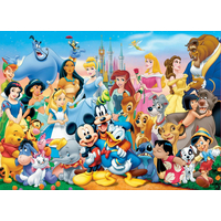 EDUCA Drevené puzzle Báječný svet Disney 100 dielikov