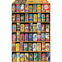 EDUCA Miniatúrne puzzle Plechovky 1000 dielikov
