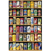 EDUCA Miniatúrne puzzle Plechovky 1000 dielikov