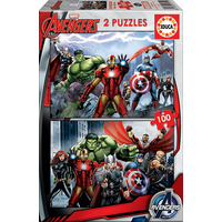 EDUCA Puzzle Avengers - Zjednotenie 2x100 dielikov