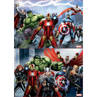 EDUCA Puzzle Avengers - Zjednotenie 2x100 dielikov