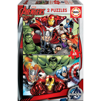 EDUCA Puzzle Avengers - Zjednotenie 2x48 dielikov