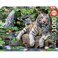 EDUCA Puzzle Bieli bengálski tigre 1000 dielikov