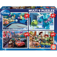 EDUCA Puzzle Disney Pixar Mix 4v1 (50,80,100,150 dielikov)