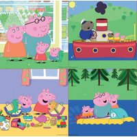 EDUCA Puzzle Prasiatko Pepina 4v1 (6,9,12,16 dielikov)