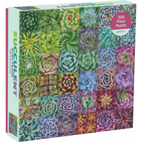 GALISON Štvorcové puzzle Spektrum sukulentov 500 dielikov