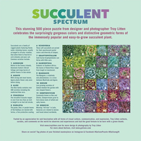 GALISON Štvorcové puzzle Spektrum sukulentov 500 dielikov