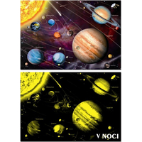 EDUCA Svietiace puzzle Slnečná sústava 1000 dielikov
