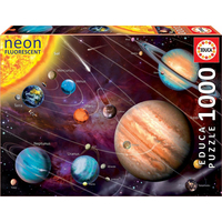EDUCA Svietiace puzzle Slnečná sústava 1000 dielikov