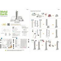 METAL EARTH 3D puzzle Apollo Saturn V s rampou