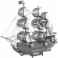 METAL EARTH 3D puzzle Black Pearl - Čierna Perla - čierna (ICONX)