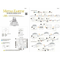 METAL EARTH 3D puzzle Doctor Who: Ďaleko (zlatý)