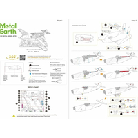 METAL EARTH 3D puzzle Lietadlo Messerschmitt BF-109