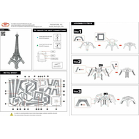 METAL EARTH 3D puzzle Eiffelova veža (ICONX)