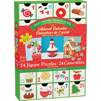 EUROGRAPHICS Puzzle Adventný kalendár: Sladké Vianoce 24x50 dielikov