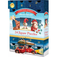 EUROGRAPHICS Puzzle Adventný kalendár: Vianočné zvieratká 24x50 dielikov