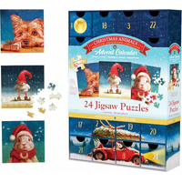 EUROGRAPHICS Puzzle Adventný kalendár: Vianočné zvieratká 24x50 dielikov