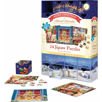 EUROGRAPHICS Puzzle Adventný kalendár: Veselé Vianoce 24x50 dielikov