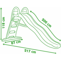 SMOBY Šmykľavka Funny 200cm červená