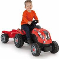 SMOBY Šliapací traktor Farmer XL červený s vozíkom