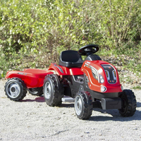 SMOBY Šliapací traktor Farmer XL červený s vozíkom