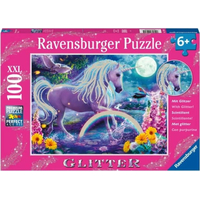 RAVENSBURGER Trblietavé puzzle Jednorožec XXL 100 dielikov