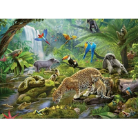 RAVENSBURGER Puzzle Zvieratá v dažďovom pralese 60 dielikov