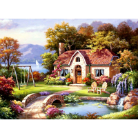 ANATOLIAN Puzzle Kamenný most pri chalupe 1500 dielikov
