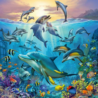 RAVENSBURGER Puzzle Zvieratá z oceánu 3x49 dielikov