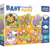TREFL Baby puzzle Safari 6v1 (2-6 dielikov)