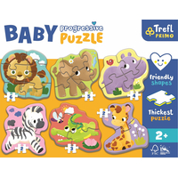TREFL Baby puzzle Safari 6v1 (2-6 dielikov)