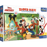 TREFL Obojstranné puzzle Mickeyho klbík SUPER MAXI 24 dielikov