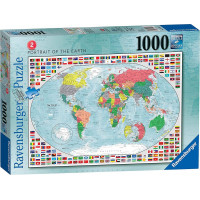 RAVENSBURGER Puzzle Farebná mapa sveta 1000 dielikov